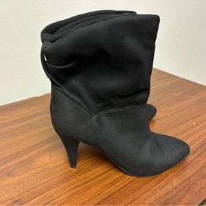 Unisa Black Suede Mid Calf Boots